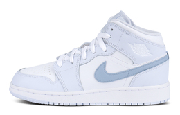 Баскетбольные кроссовки AJ1 Mid-Top для детей и подростков Jordan, синий fd8780-400（team238-蓝莓泡泡） | light blue