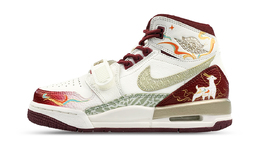 Баскетбольные кроссовки Legacy 312 с противоскользящей амортизацией и высоким голенищем для детей и подростков Jordan, красный/белый fz5047-120(team116-aj九色鹿) | red white