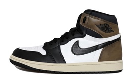 Баскетбольные кроссовки Air 1 с противоскользящей амортизацией и высоким верхом для детей и подростков Jordan, черный/белый/коричневый fd1437-010（team69-黑摩卡） | black white brown