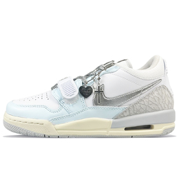 Баскетбольные кроссовки Legacy 312 для детей начальной школы Jordan, белый/синий/желтый hj3483-101(team40-梦幻银河) | white blue yellow