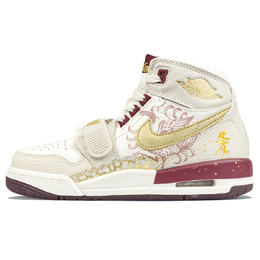 Детские баскетбольные кроссовки Legacy 312 с противоскользящим износостойким верхом и высоким голенищем для подростков Jordan, экрю/золотой ib4914-161(team373-朱雀焰舞) | ecru gold