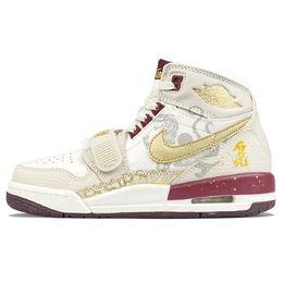 Детские баскетбольные кроссовки Legacy 312 с противоскользящим износостойким верхом и высоким голенищем для подростков Jordan, экрю ib4914-161(team373-白虎踏雪) | ecru