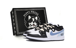 Детские баскетбольные кроссовки Air 1 с низким верхом и противоскользящим верхом для подростков Jordan, черный 553560-131(team85-恶恶碧落s-box-a) | black