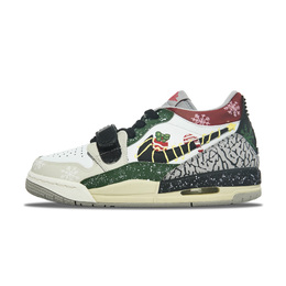 Баскетбольные кроссовки Legacy 312 Low с низким амортизирующим верхом и противоскользящей подошвой для детей и подростков Jordan, белый/красный cd9054-101（team760-圣诞之恋） | white red
