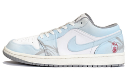 Баскетбольные кроссовки Air 1 для детей начальной школы Jordan, синий 553560-053(teamk-竹影) | light blue