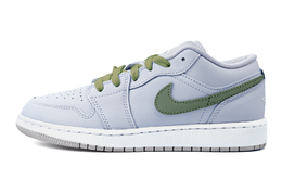 Баскетбольные кроссовки Air 1 для детей начальной школы Jordan, зеленый fv8486-400(team773-绿森林） | army green