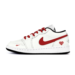 Баскетбольные кроссовки Air 1 LOW с противоскользящим износостойким верхом для детей и подростков Jordan, слоновая кость 553560-131(team676-以唏) | ivory