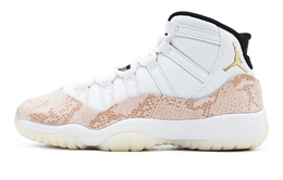 Баскетбольные кроссовки Air 11 Anti Slip с износостойким верхом средней высоты для детей и подростков Jordan, белый 378038-170(team361-女款红蛇) | white