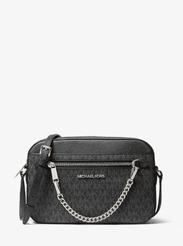 Большая сумка через плечо с логотипом Jet Set Michael Kors, черный 35s1sttc9b | black
