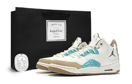 Баскетбольные кроссовки Courtside 23 Mid Top для детей и подростков Jordan, экрю fq6861-121(team285-女款云梦泽礼袋) | ecru