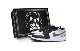 Баскетбольные кроссовки Air 1 LOW Top для детей и подростков Jordan, белый 553560-131(team85-栖迟烟灰as-box) | white