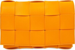 Сумка Bottega Veneta Small Cassette Bag Tangerine/Gold, оранжевый 578004 vmay1 7003 | orange