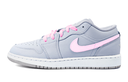 Баскетбольные кроссовки Air 1 с антискользящей амортизацией, износостойкие, низкие, для детей и подростков Jordan, розовый fv8486-400(team773-粉耀之光） | pink