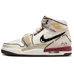 Детские баскетбольные кроссовки Legacy 312 с противоскользящим износостойким верхом и высоким голенищем для подростков Jordan, бежевый ib4914-161(team667-gs款期待星星眼) | beige