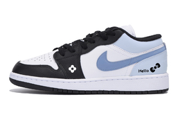 Jordan Баскетбольные кроссовки Air 1 Low Top Vintage, мужские, белые, синие 553558-131(team85-恋花海盐) | white blue