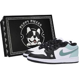 Баскетбольные кроссовки Air 1 LOW Top для детей и подростков Jordan, белый 553560-131(team85-嫩蕊奶绿as-box) | white