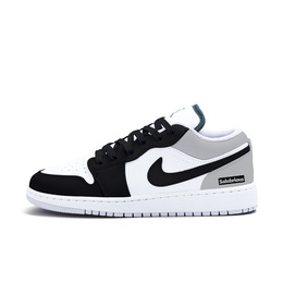 Баскетбольные кроссовки Air 1 для детей начальной школы Jordan, черный/белый fq8041-300(team676-浅灰雪山) | black white