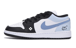 Jordan Баскетбольные кроссовки Air 1 Encounter Sea Salt Slip Low Top Vintage, мужские, белые, синие 553558-131(team85-邂逅海盐) | white blue