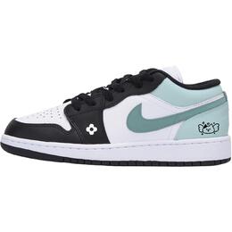 Баскетбольные кроссовки Air 1 LOW Top для детей и подростков Jordan, белый 553560-131(team85-雅致奶绿) | white