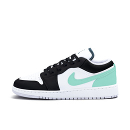 Баскетбольные кроссовки Air 1 для детей начальной школы Jordan, черный/зеленый fq8041-300(team676-如茵) | black green