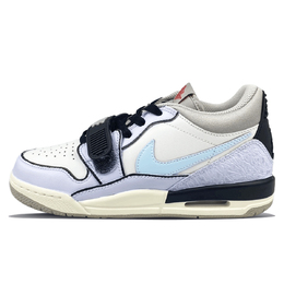 Детские баскетбольные кроссовки Legacy 312 Low с низким верхом для подростков Jordan, белый/синий/черный cd9054-101(team401-海盐冰激凌) | white blue black