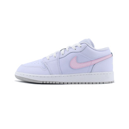 Баскетбольные кроссовки Air 1 Cobalt Bliss с противоскользящим покрытием, износостойкие, низкие, детские, подростковые Jordan, фиолетовый fv8486-400（team1253-粉） | purple