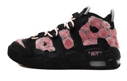 Nike Баскетбольные кроссовки Air More Uptempo Rose Garden Mid Top для детей, розовые, для подростков dm0017-001(team610-玫瑰花园) | black