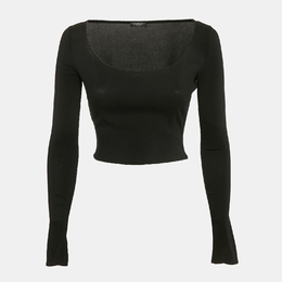 Versace: Чёрный топ 