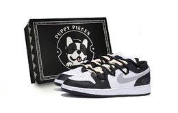 Детские баскетбольные кроссовки Air 1 с низким верхом и противоскользящим верхом для подростков Jordan, черный 553560-131(team85-远远璆琳s-box-a) | black