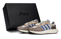 Кроссовки RETROPY унисекс с низким верхом, цвет кофе/синий Adidas q47101(team80-男女同款牛仔很闲s-box) | gray coffee blue