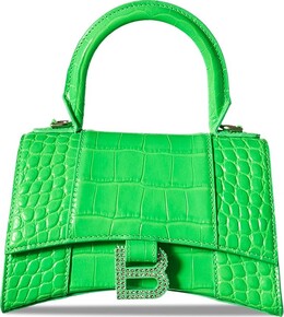 Сумка Balenciaga XS Hourglass Top Handle Bag Fluo Green, зеленый 592833 210i2 3810 | green