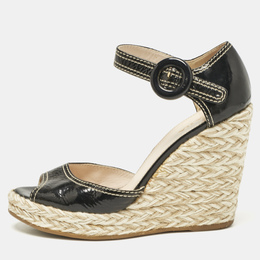 Prada: Чёрные сандалии 