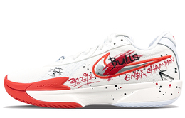 Nike Эйр Зум Джи Ти Кат Академия Амортизирующие противоскользящие и износостойкие низкие баскетбольные кроссовки унисекс белый красный - белый, цвет White fb2598-101(team40-乔丹涂鸦) | white