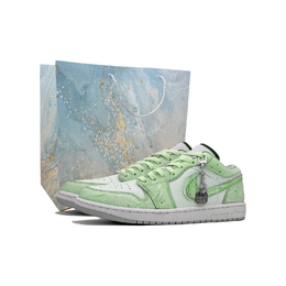 Jordan Винтажные баскетбольные кроссовки Air 1 Low Top унисекс светло-зеленого цвета, цвет Light Green fq7687-300（team1022-绿岛浮光） | light green