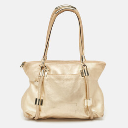 DKNY Gold Leather Metal Detail Tote 988636