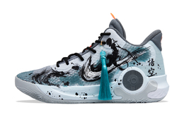 Nike Кроссовки баскетбольные KD Trey 5 IX Battle Saint Son противоскользящие износостойкие мид-топ унисекс сине-черные темно-синие, цвет Dark Cyan cw3402-011(team348-斗战圣孙) | dark cyan