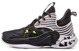 Anta Хёр Вэйв 2 мид-топ баскетбольные кроссовки мужские черно-белые 112031105-4