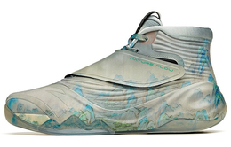 Anta Кроссовки баскетбольные высокие KT6 Norman Jiangshan с амортизацией, противоскользящие и износостойкие, серо-голубые 112111101-15