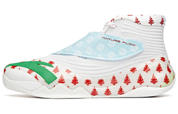 Anta Томпсон KT6 серии "Рождественские" бело-красно-зеленые баскетбольные кроссовки 112111101-2