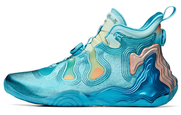 Anta Звёздные горные баскетбольные кроссовки мужские мид-топ сине-зелёные 112041818a-18