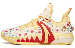 Anta GH2 противоскользящие износостойкие низкие баскетбольные кроссовки мужские желтые белые красные 112131103-7