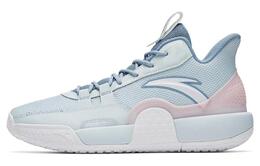 Anta Скользостойкие, износостойкие, отскокостойкие низкие баскетбольные кроссовки для мужчин синие с розовым 112241602-3