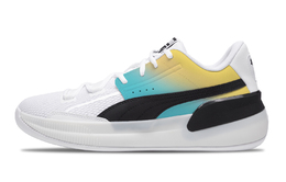 Puma Кроссовки баскетбольные Clyde Hardwood Team мужские низкие бело-голубые, цвет Sky Blue 194454-01(team348-橙色天空) | sky blue