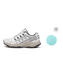 Skechers Женские походные кроссовки OUTDOOR с абразивостойкостью, легкие, низкие, бело-серые + подарок, цвет White Gray+Giveaway 180239c-wpr | white gray+giveaway