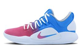 Nike Гиперданк Икс баскетбольные кроссовки мужские синие с амортизацией, противоскользящей подошвой и устойчивостью к истиранию ar0465-100(team147-蓝粉派对)