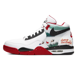 Nike Легендарные баскетбольные кроссовки Flight Legacy с амортизацией, противоскользящей и износостойкой подошвой, мид-топ, винтажные, унисекс, красно-белые, цвет Red White bq4212-100(team56-圣诞雪橇) | red white