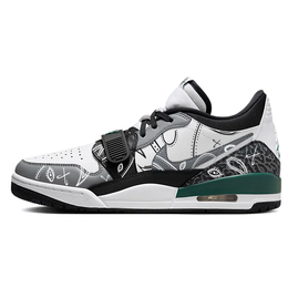 Jordan Легаси 312 амортизирующие противоскользящие низкие винтажные баскетбольные кроссовки мужские белый черный черный белый, цвет Black White cd7069-131(team366-复古腰果花) | black white