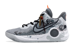 Nike Кроссовки KD Trey 5 IX Gothic Wanderer противоскользящие износостойкие мидтоп унисекс черно-серые, цвет Gray cw3402-011(team348-暗黑行者) | gray