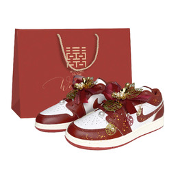 Jordan Кроссовки Air 1 Red Beauty с амортизацией, износостойкие низкие винтажные баскетбольные унисекс красные, цвет Red fj3465-160(team924-红妆1.0-sbox） | red