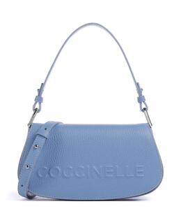 Сумка Myrtha maxi с логотипом из зернистой кожи Coccinelle, синий e5qbb520101-b36 | blau